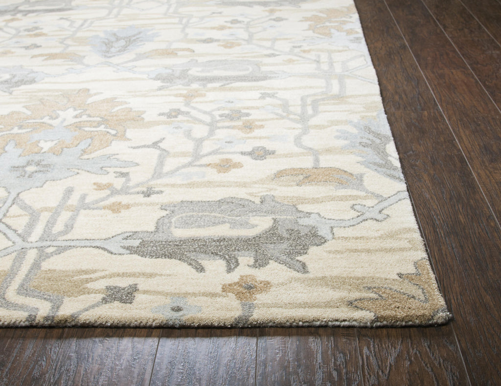 Hand Tufted 100% Wool Floral/Motif Area Rug