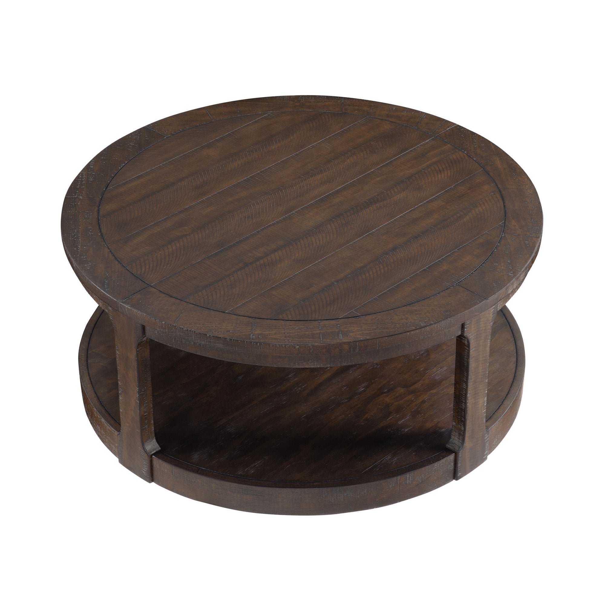 Large Traditional Round Coffee Table