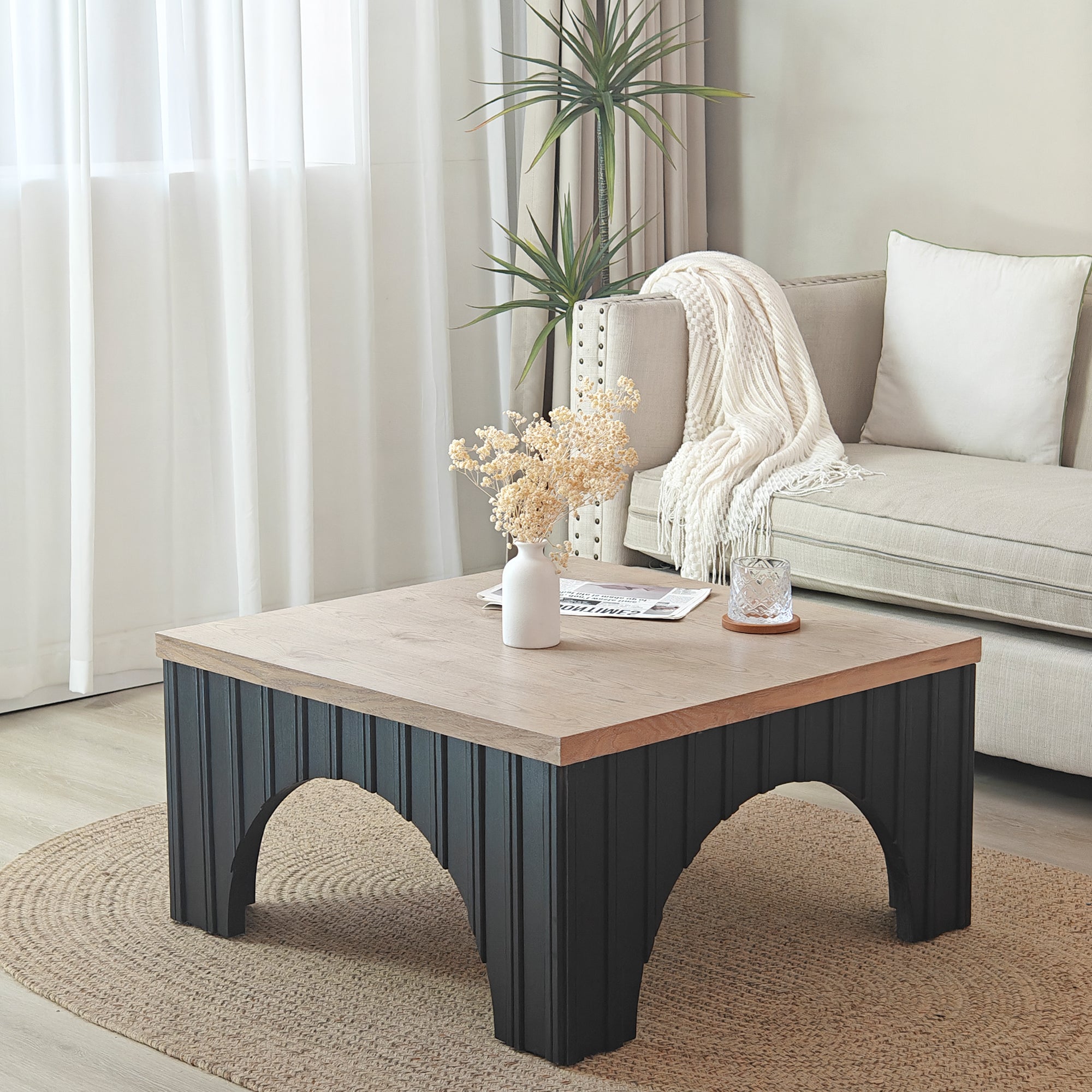 Rustic Square Coffee Table