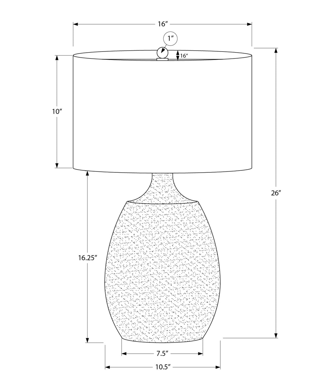 Oakridge Resin Table Lamp