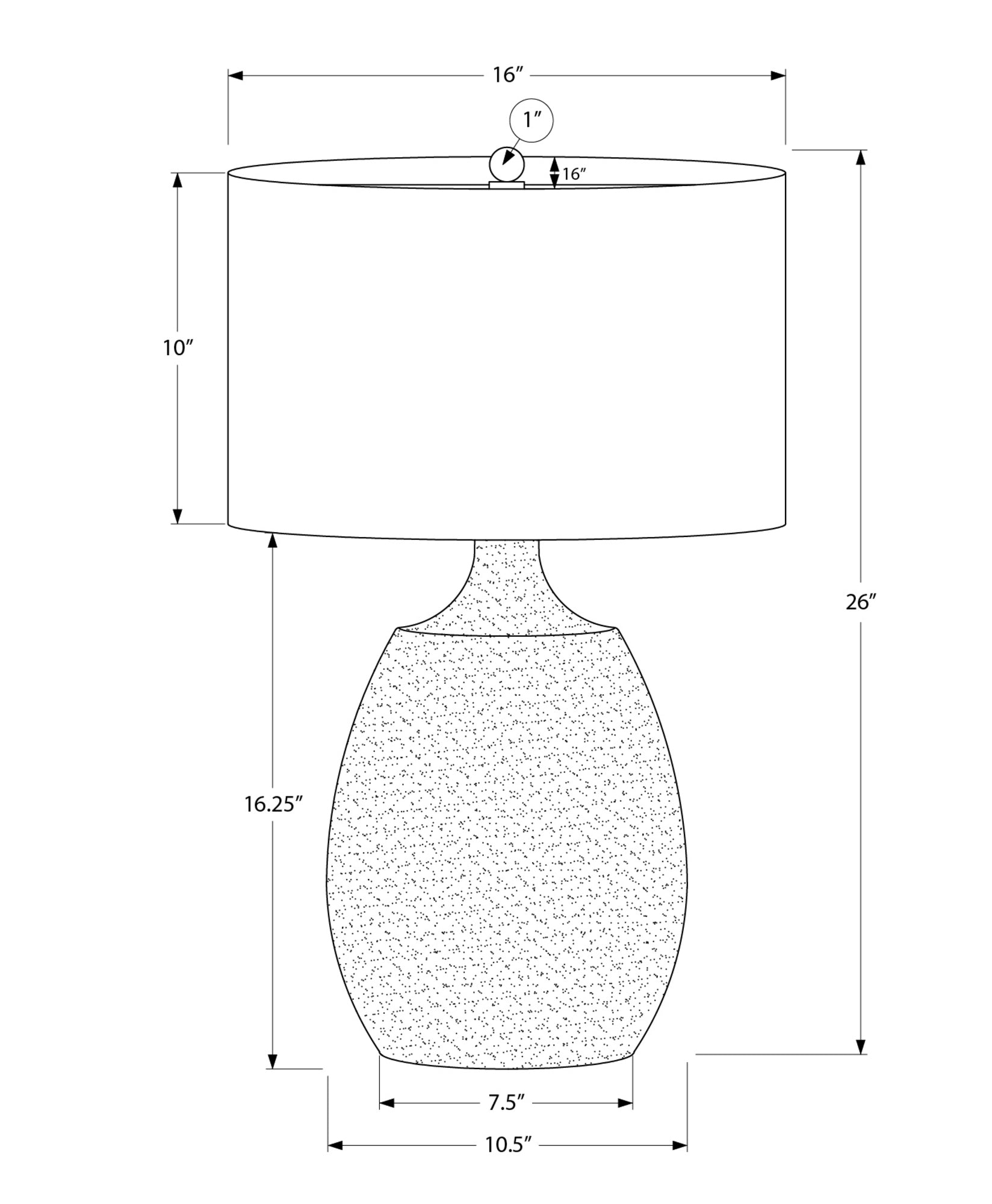 Oakridge Resin Table Lamp