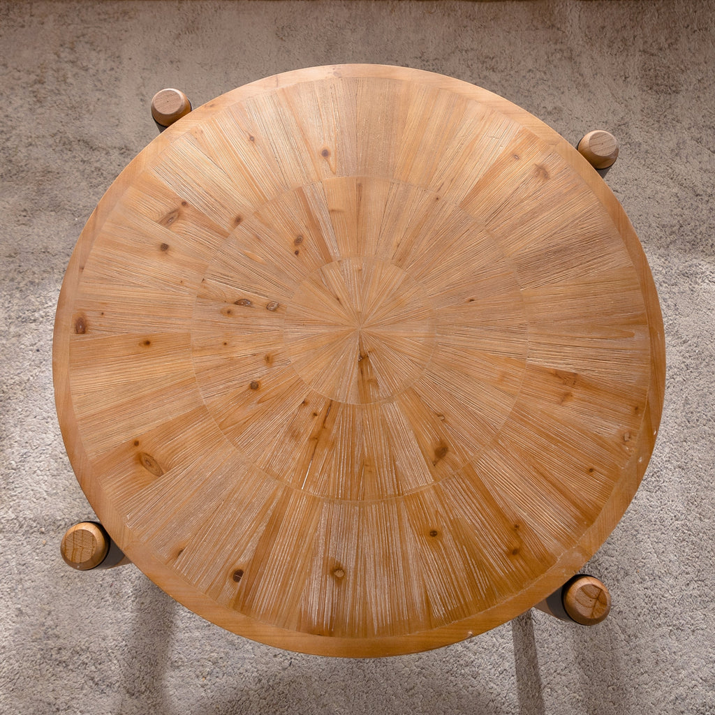 36.22' Round Radial Grain Coffee Table