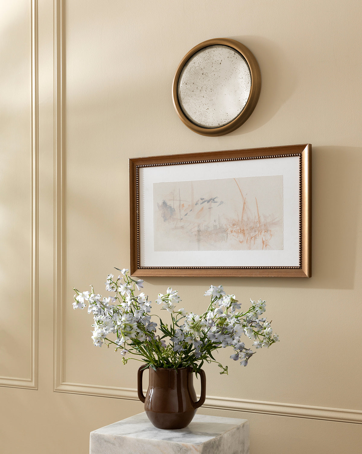 Juliette Convex Antiqued Mirror