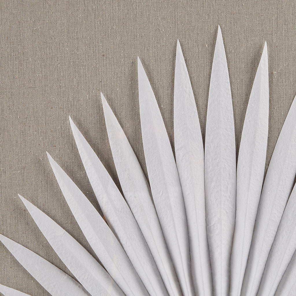 3-Piece Framed Rice Paper Palm Leaves Shadowbox Wall Decor Set