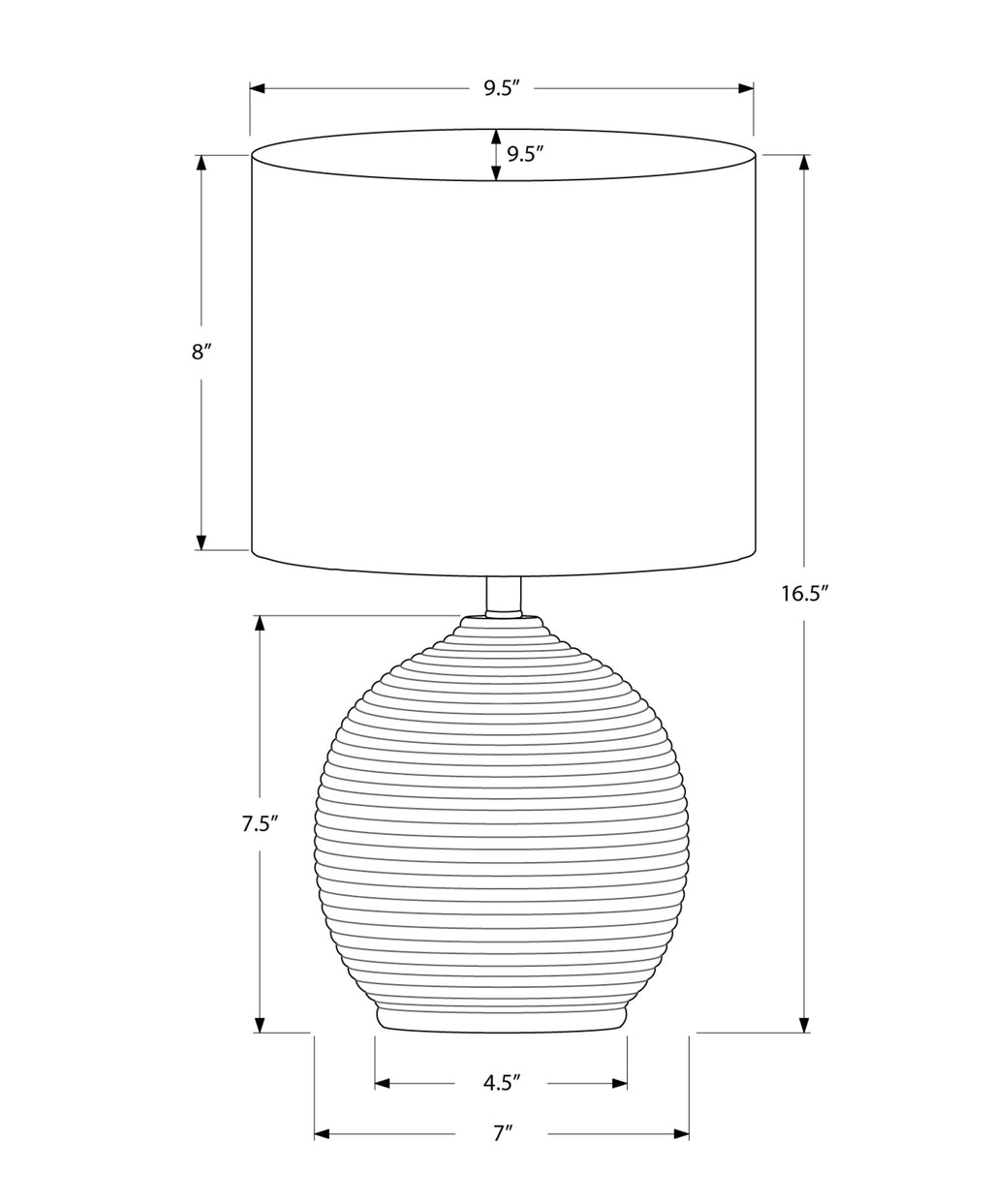 Cloverhill Resin Table Lamp