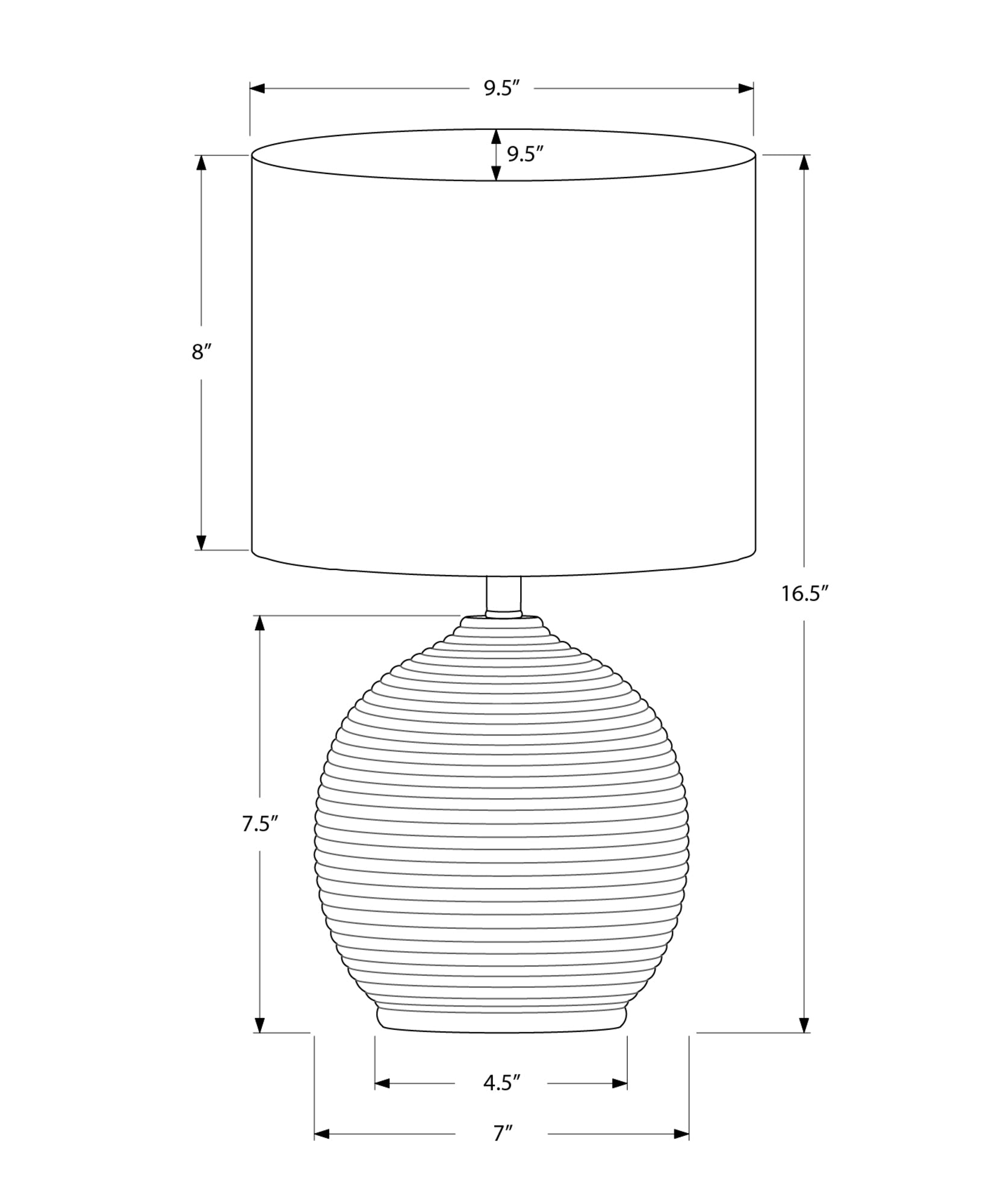 Cloverhill Resin Table Lamp