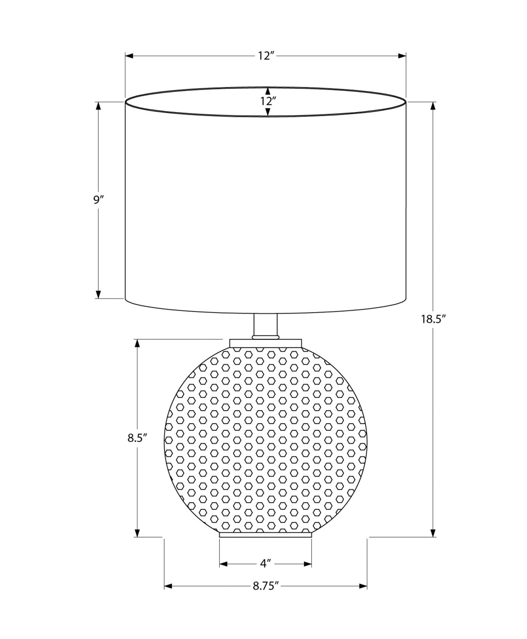 Millstone Resin Table Lamp