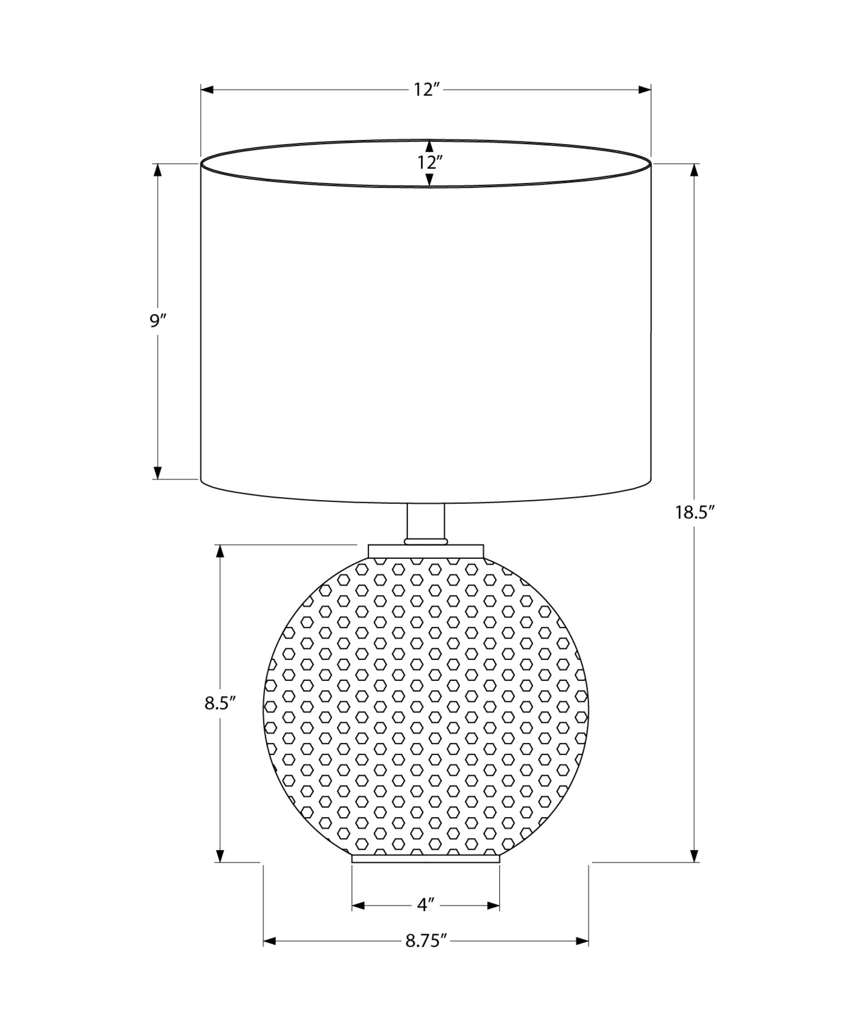 Millstone Resin Table Lamp