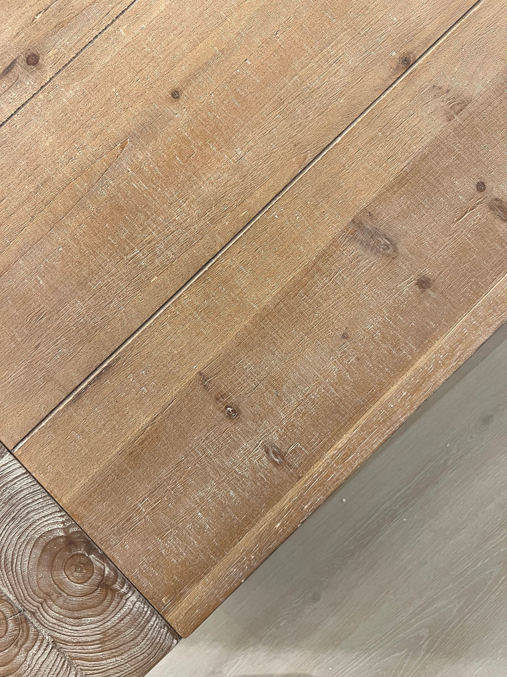 Carrying Rectangular Coffee Table with Wood Frame