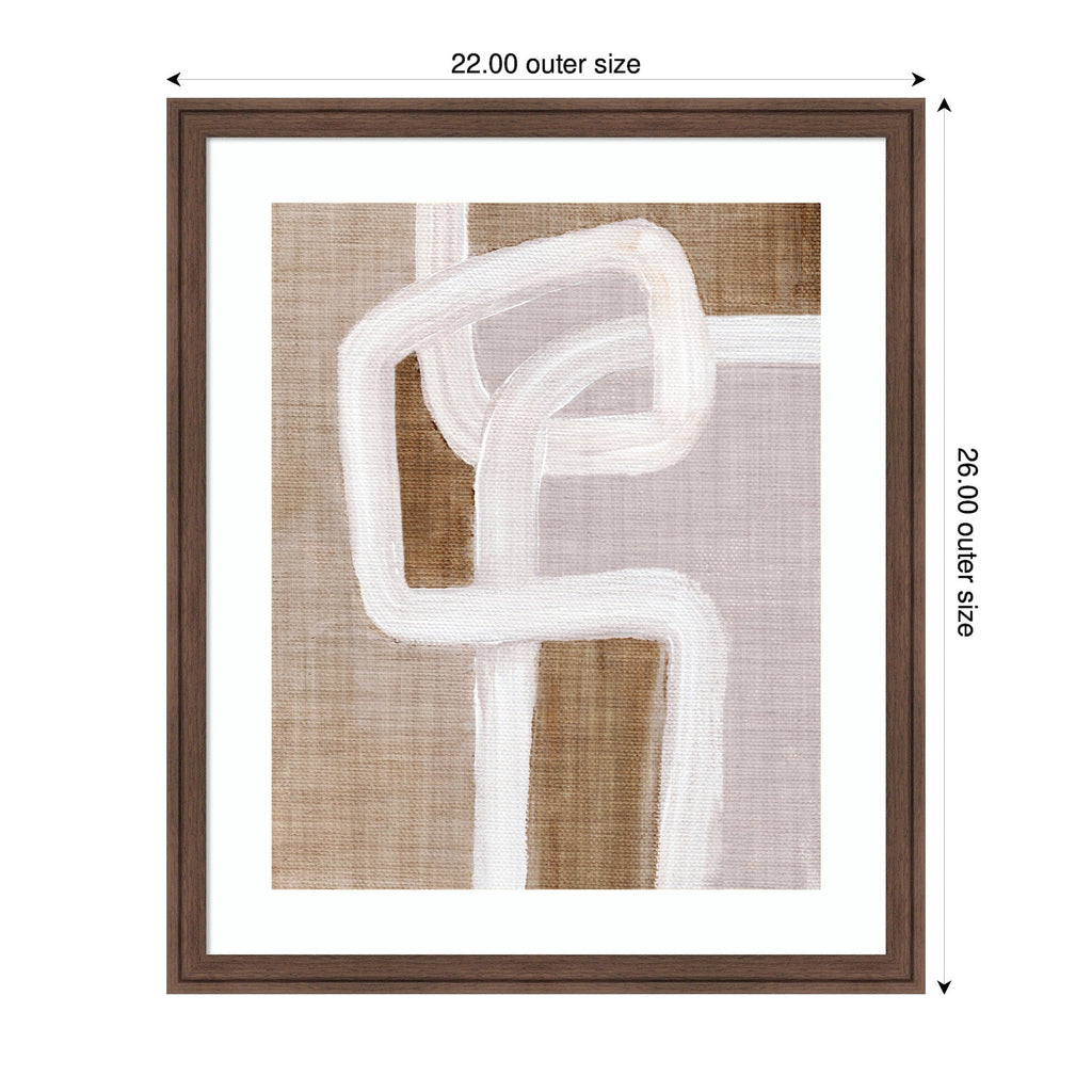 Framed Art Rhythmic Lines l by Nikita Jariwala