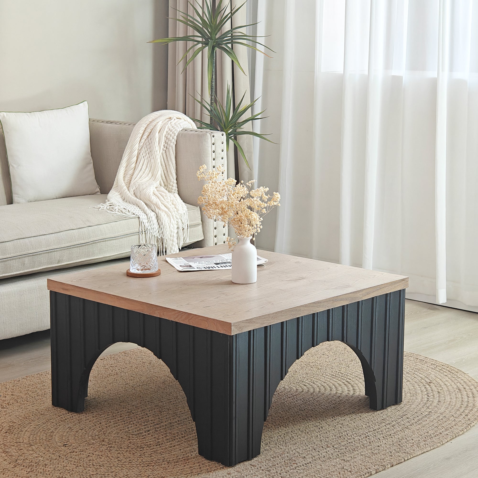 Rustic Square Coffee Table