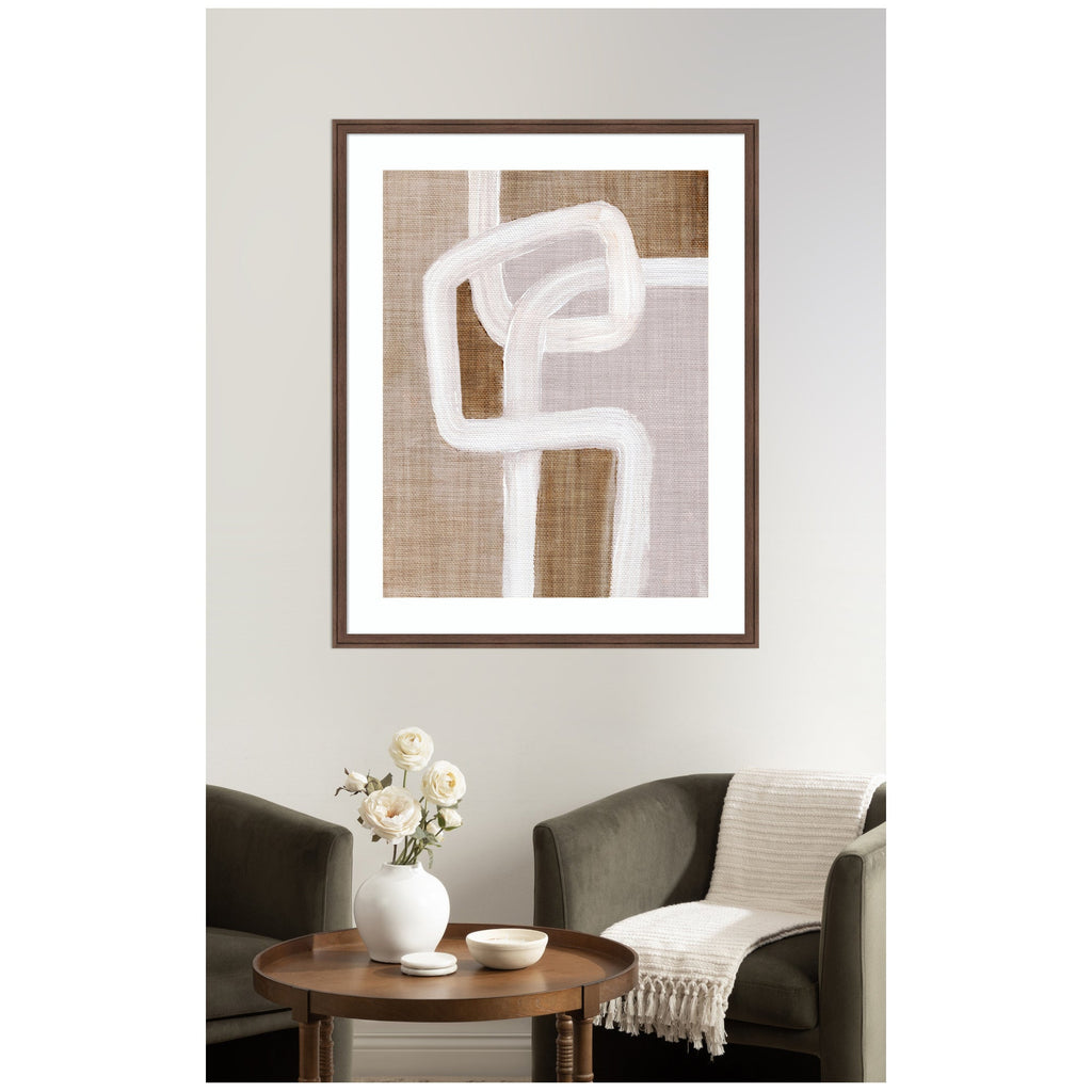 Framed Art Rhythmic Lines l by Nikita Jariwala