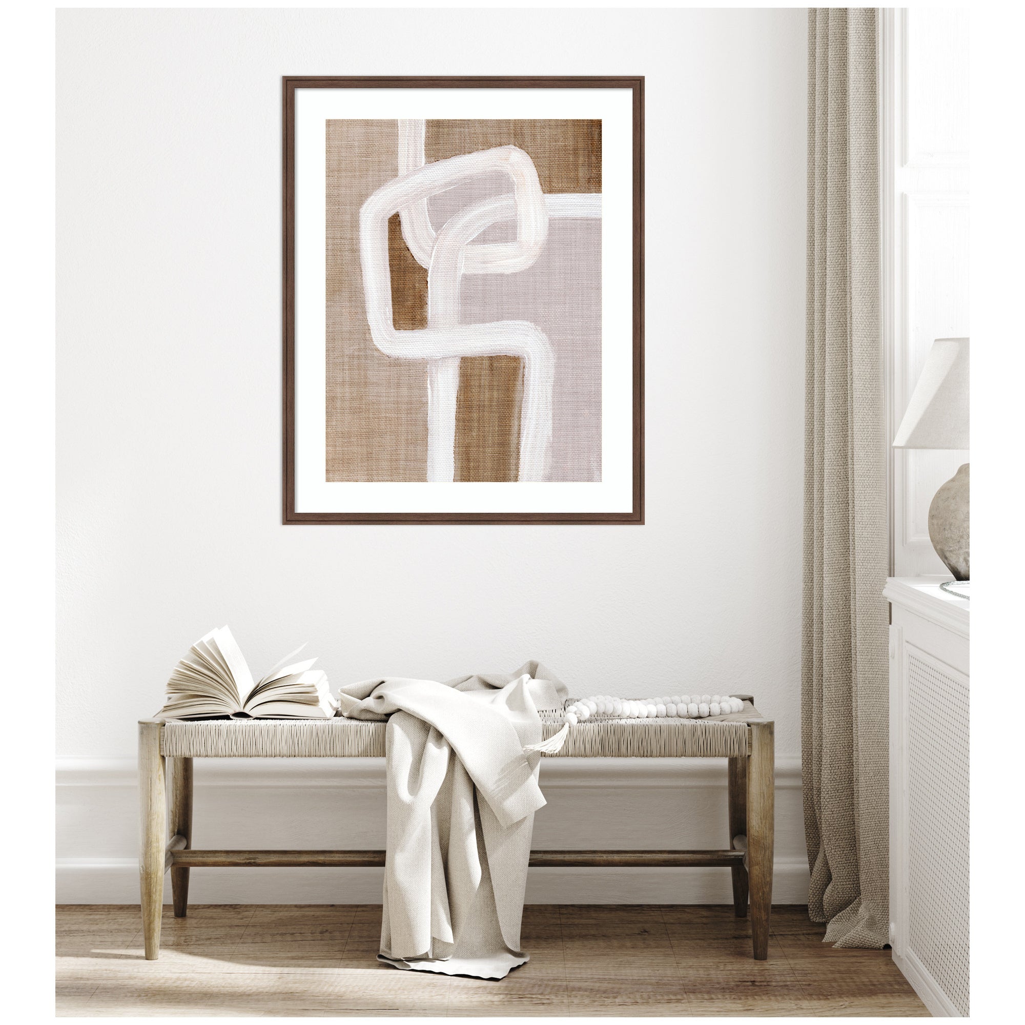 Framed Art Rhythmic Lines l by Nikita Jariwala