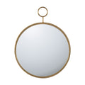 26"x32" Circle Wall Mirror with Metal Frame