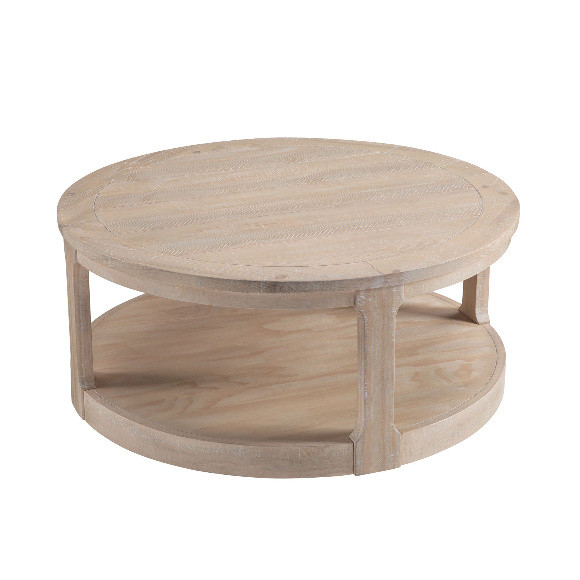 Large Traditional Round Coffee Table